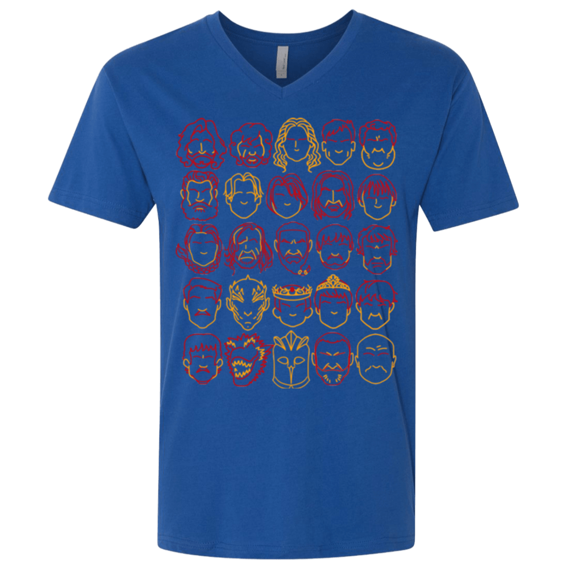 T-Shirts Royal / X-Small Game of Thrones Minimalism Men's Premium V-Neck