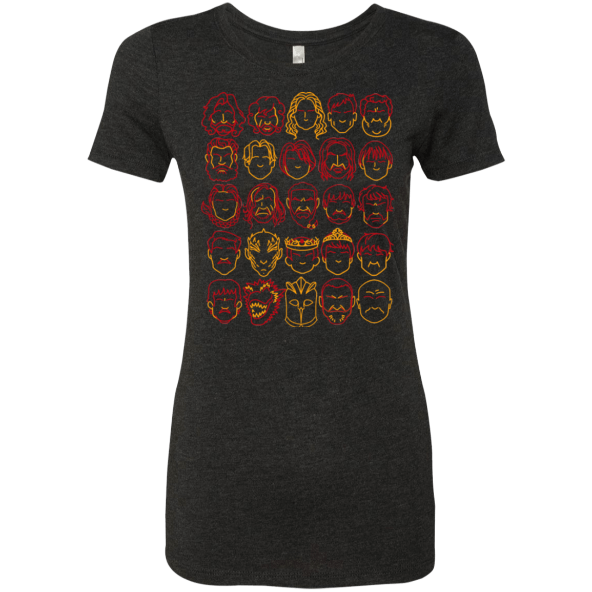 T-Shirts Vintage Black / Small Game of Thrones Minimalism Women's Triblend T-Shirt