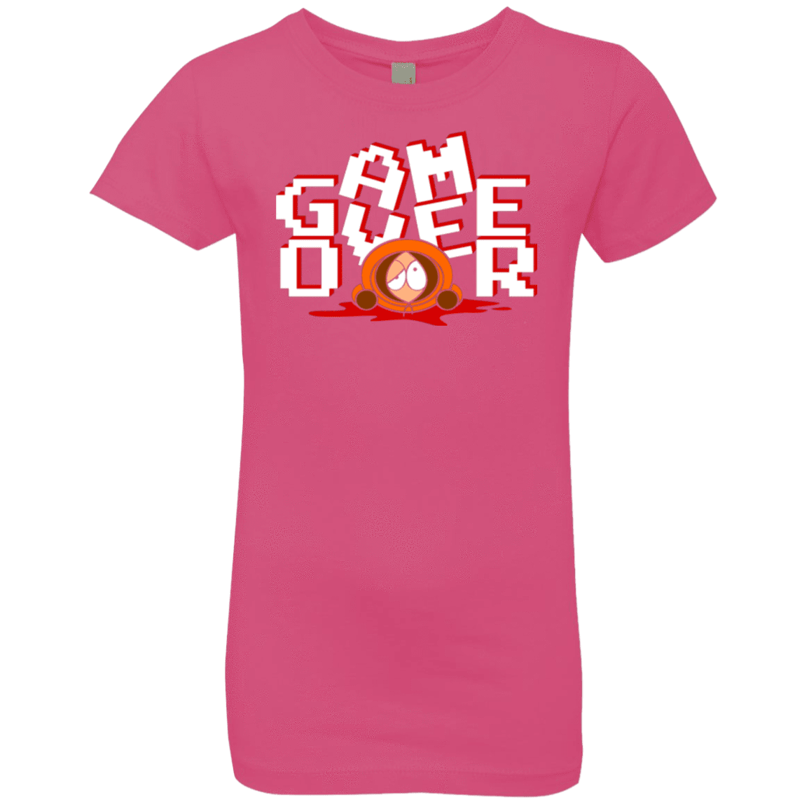T-Shirts Hot Pink / YXS Game over Girls Premium T-Shirt