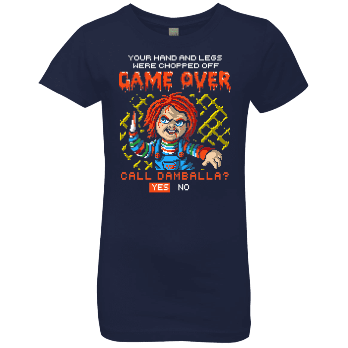 T-Shirts Midnight Navy / YXS Game Over Girls Premium T-Shirt