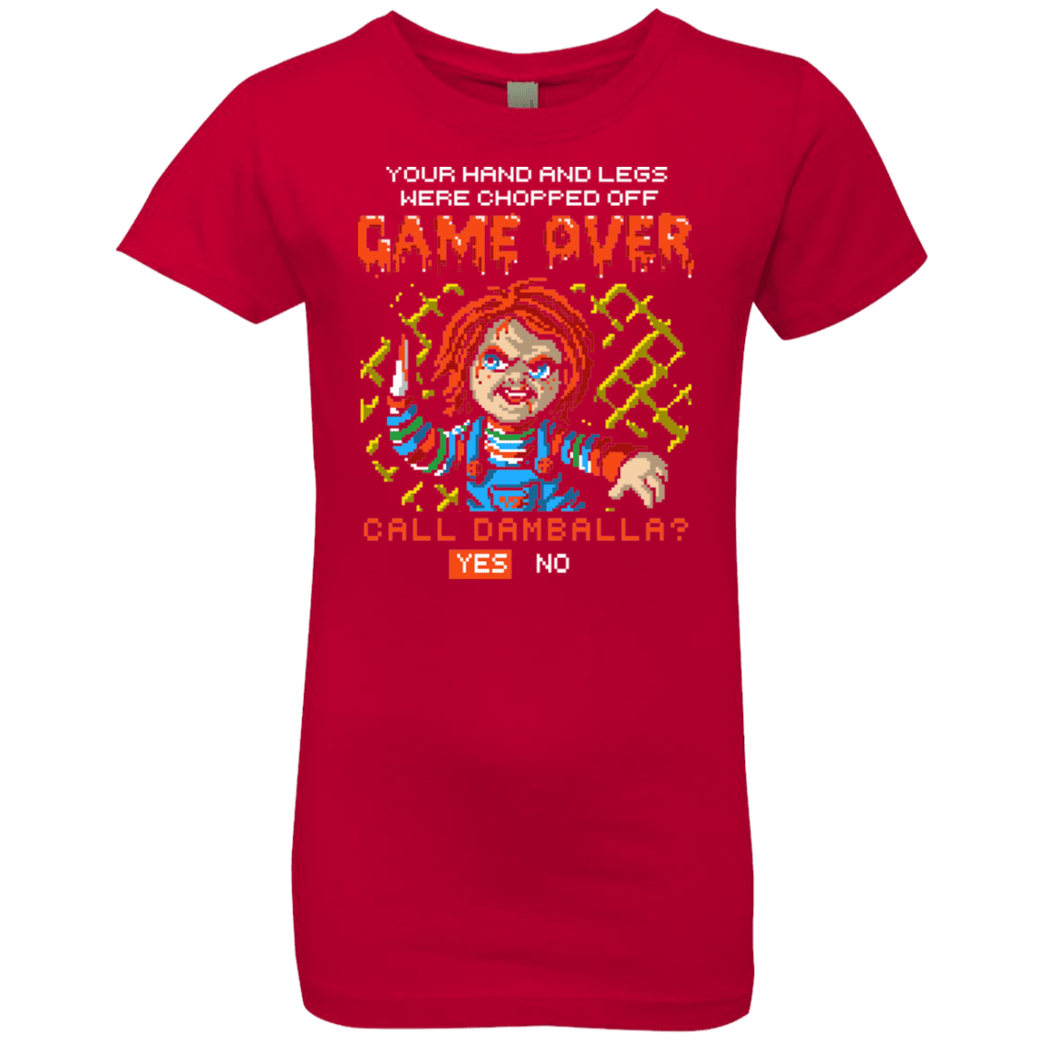 T-Shirts Red / YXS Game Over Girls Premium T-Shirt