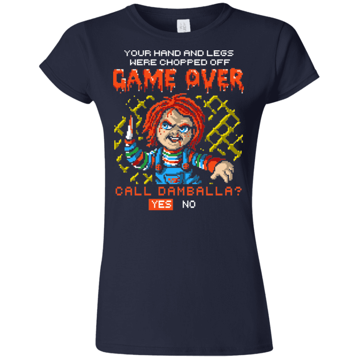 T-Shirts Navy / S Game Over Junior Slimmer-Fit T-Shirt