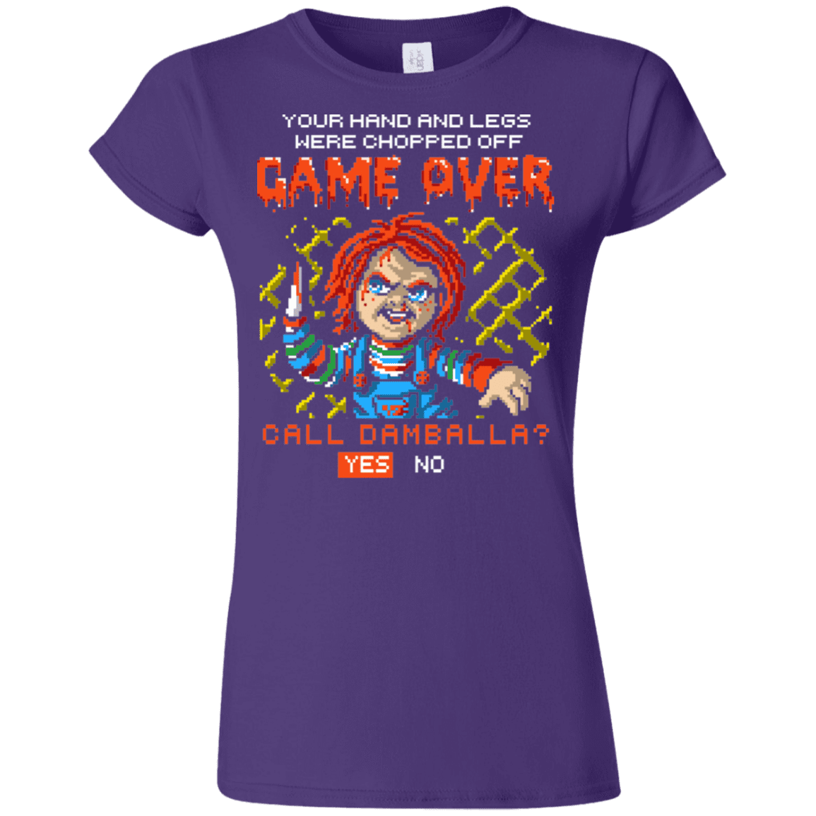 T-Shirts Purple / S Game Over Junior Slimmer-Fit T-Shirt