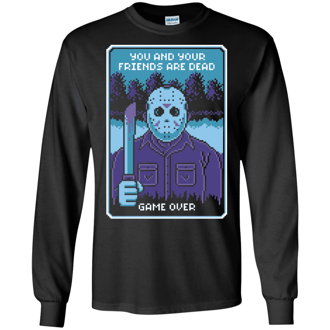 T-Shirts Black / S Game Over Men's Long Sleeve T-Shirt