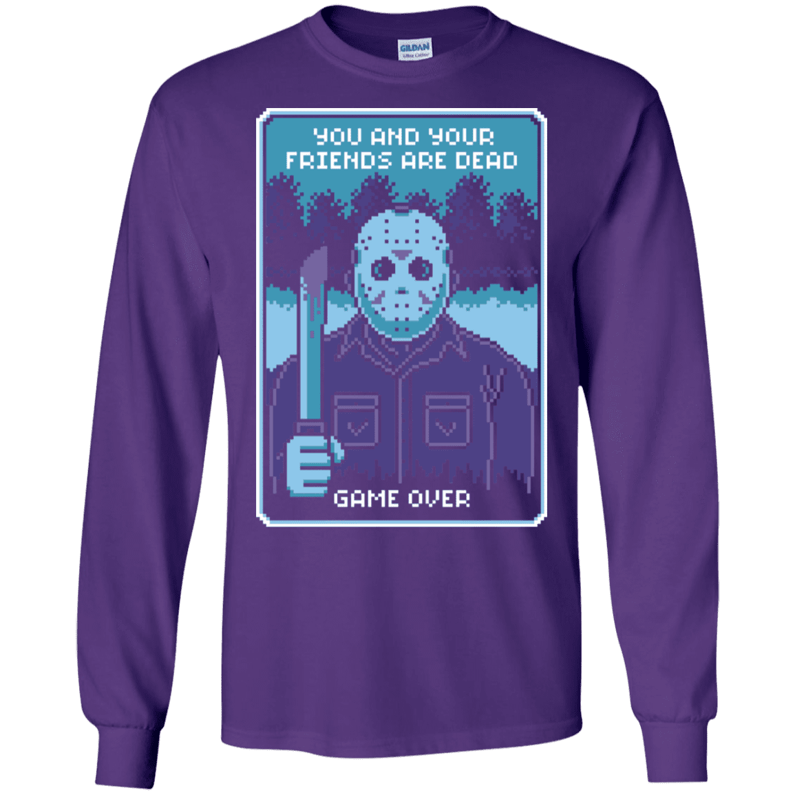 T-Shirts Purple / S Game Over Men's Long Sleeve T-Shirt