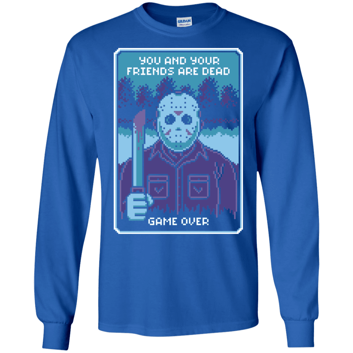 T-Shirts Royal / S Game Over Men's Long Sleeve T-Shirt
