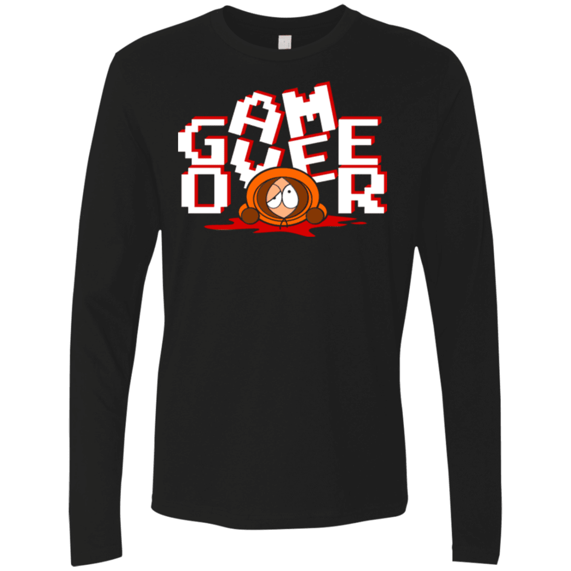 T-Shirts Black / Small Game over Men's Premium Long Sleeve