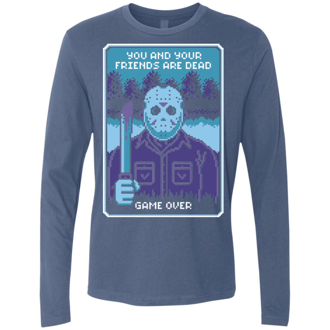 T-Shirts Indigo / S Game Over Men's Premium Long Sleeve