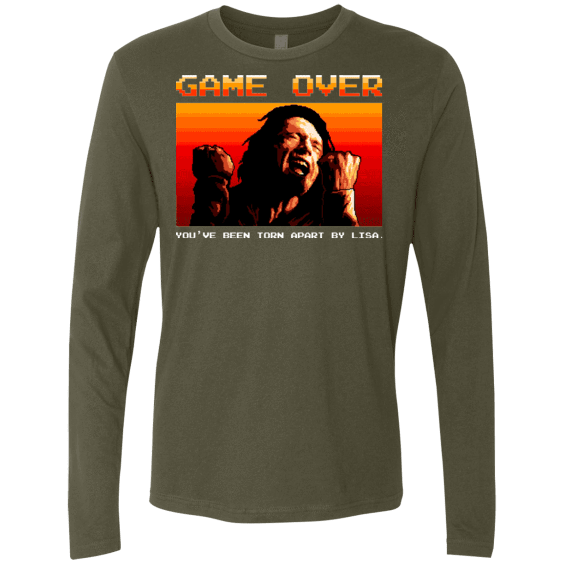 T-Shirts Military Green / Small Game Over Men's Premium Long Sleeve
