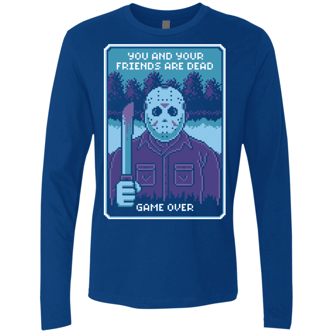T-Shirts Royal / S Game Over Men's Premium Long Sleeve