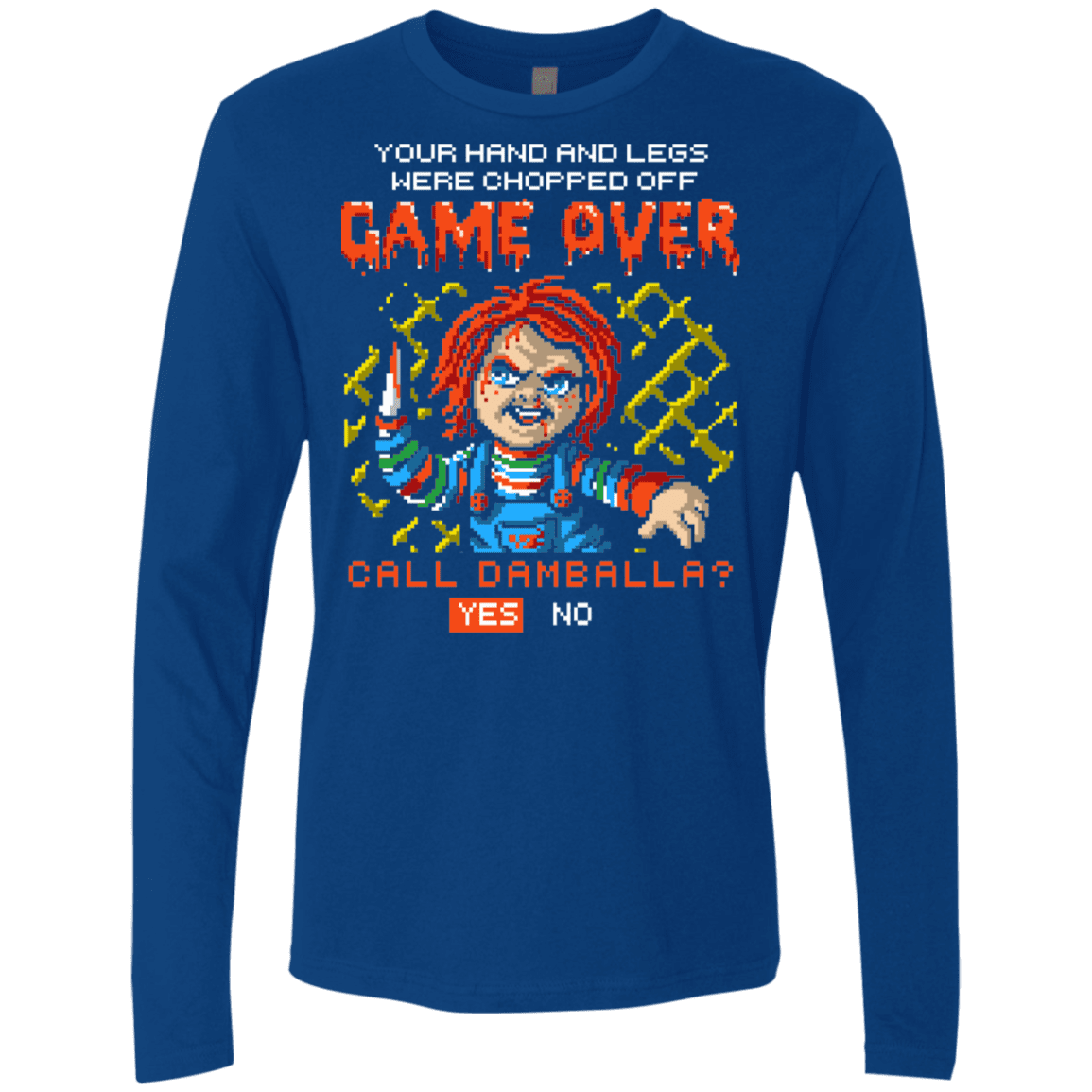 T-Shirts Royal / S Game Over Men's Premium Long Sleeve