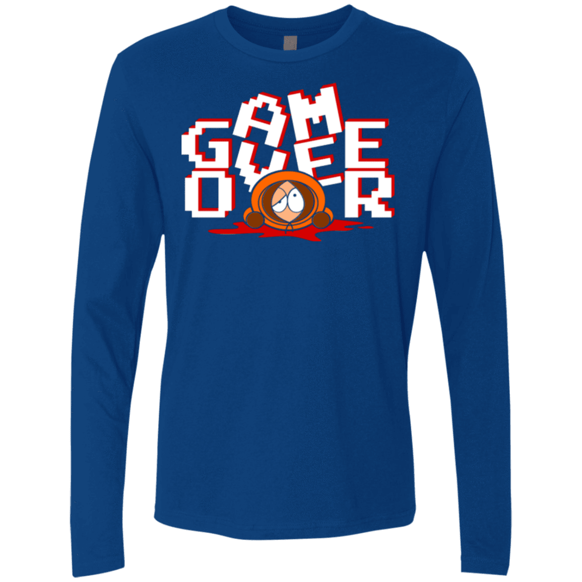 T-Shirts Royal / Small Game over Men's Premium Long Sleeve