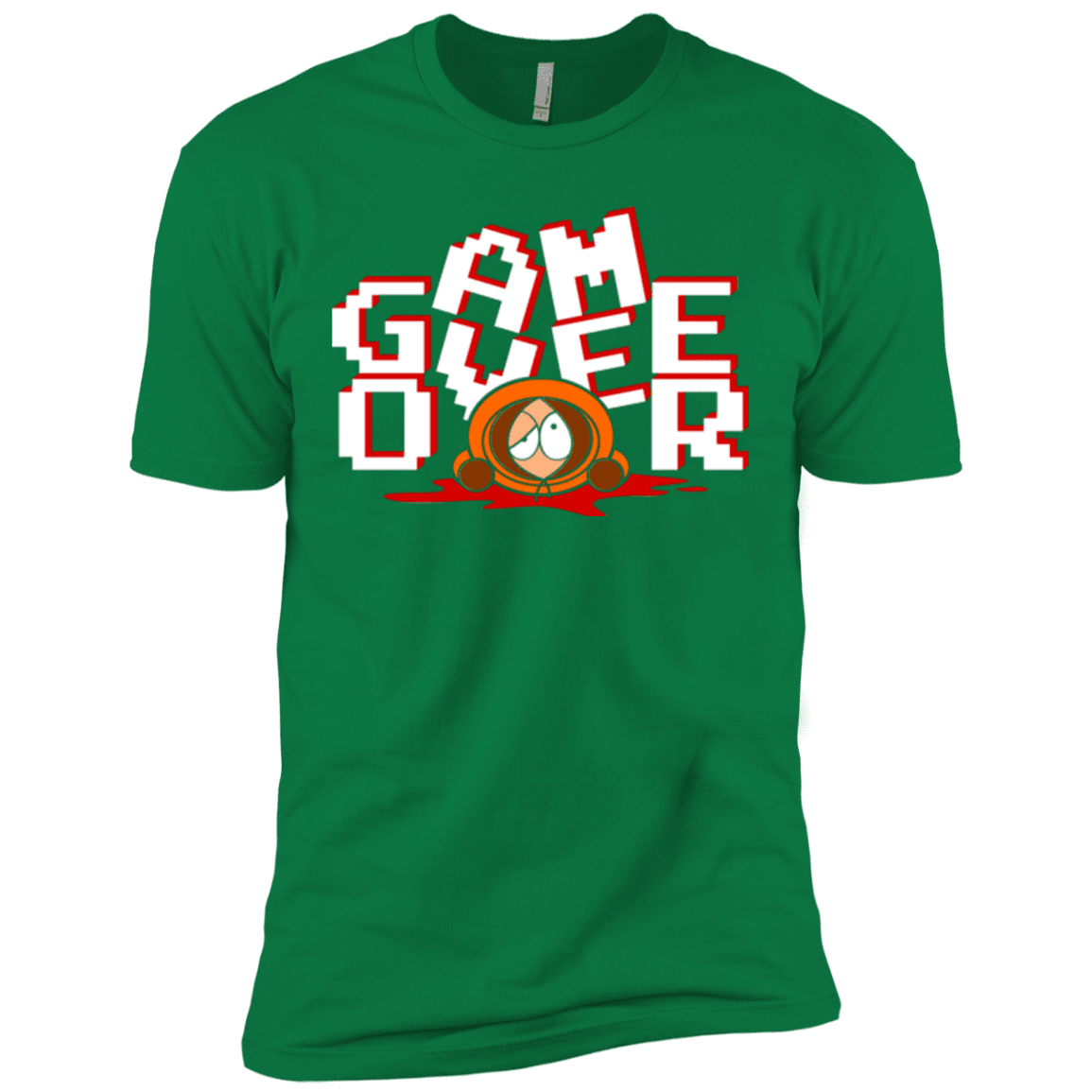 T-Shirts Kelly Green / X-Small Game over Men's Premium T-Shirt