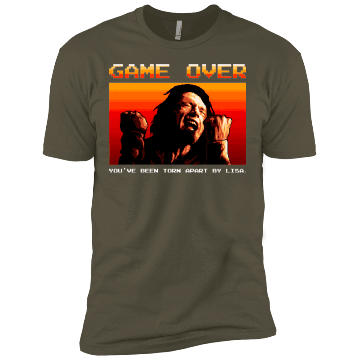 T-Shirts Military Green / X-Small Game Over Men's Premium T-Shirt