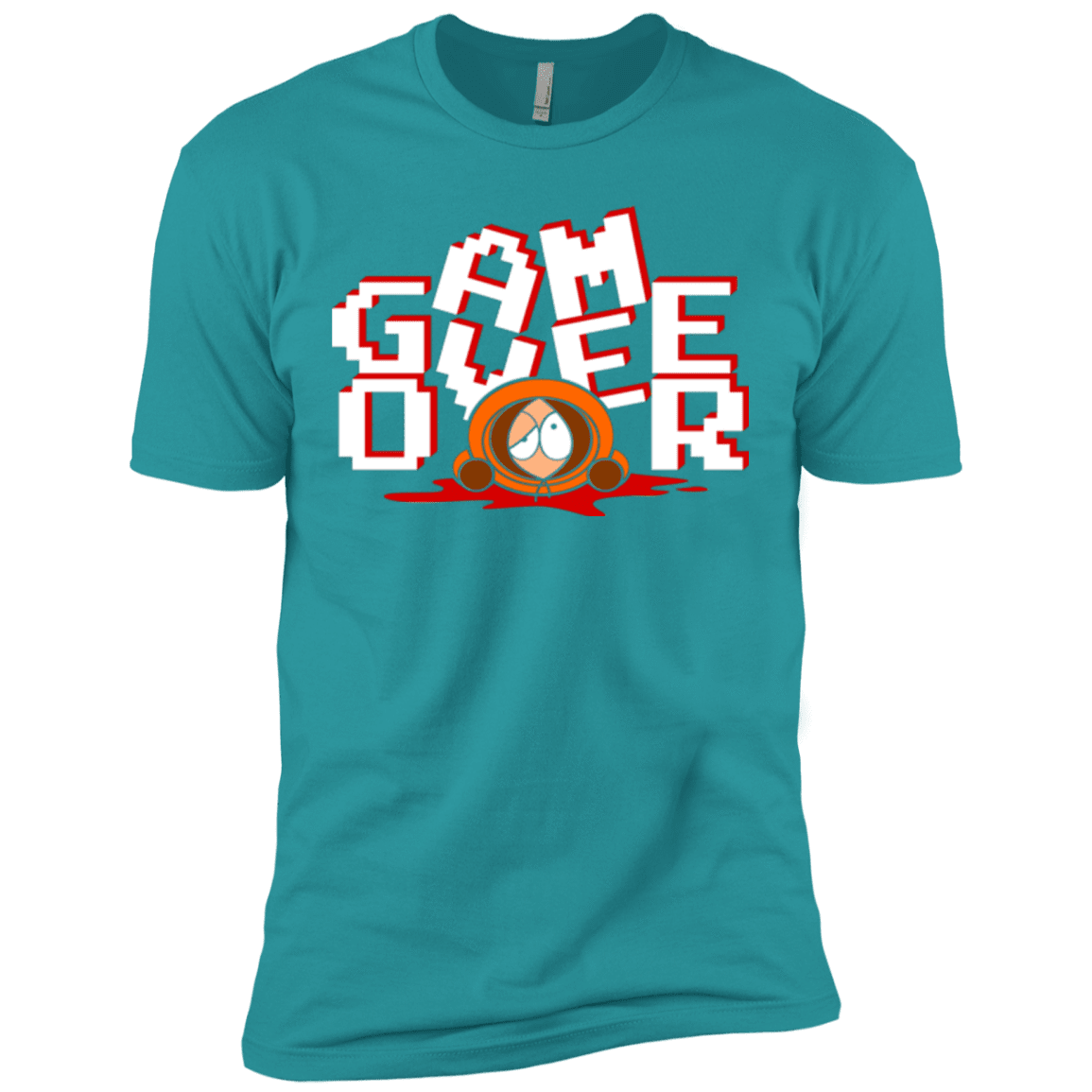 T-Shirts Tahiti Blue / X-Small Game over Men's Premium T-Shirt