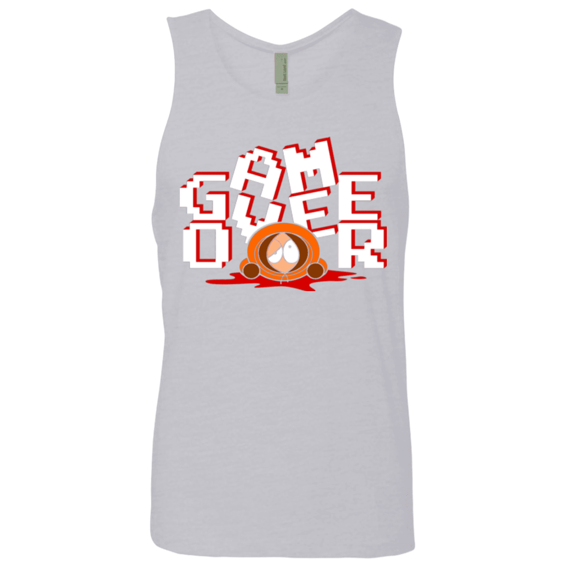 T-Shirts Heather Grey / Small Game over Men's Premium Tank Top