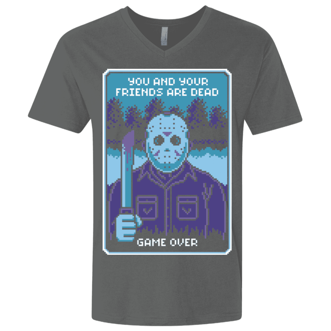 T-Shirts Heavy Metal / X-Small Game Over Men's Premium V-Neck