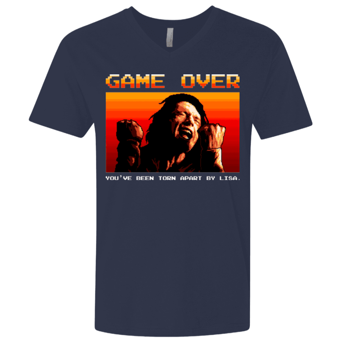 T-Shirts Midnight Navy / X-Small Game Over Men's Premium V-Neck