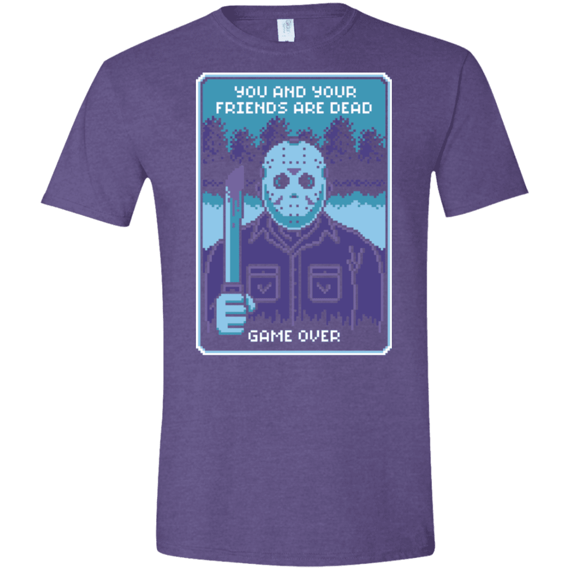 T-Shirts Heather Purple / S Game Over Men's Semi-Fitted Softstyle