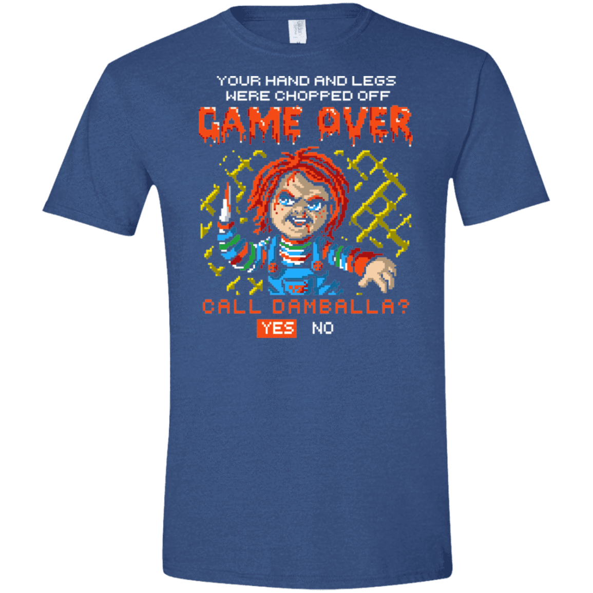 T-Shirts Heather Royal / X-Small Game Over Men's Semi-Fitted Softstyle