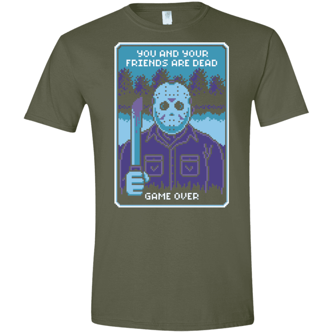 T-Shirts Military Green / S Game Over Men's Semi-Fitted Softstyle