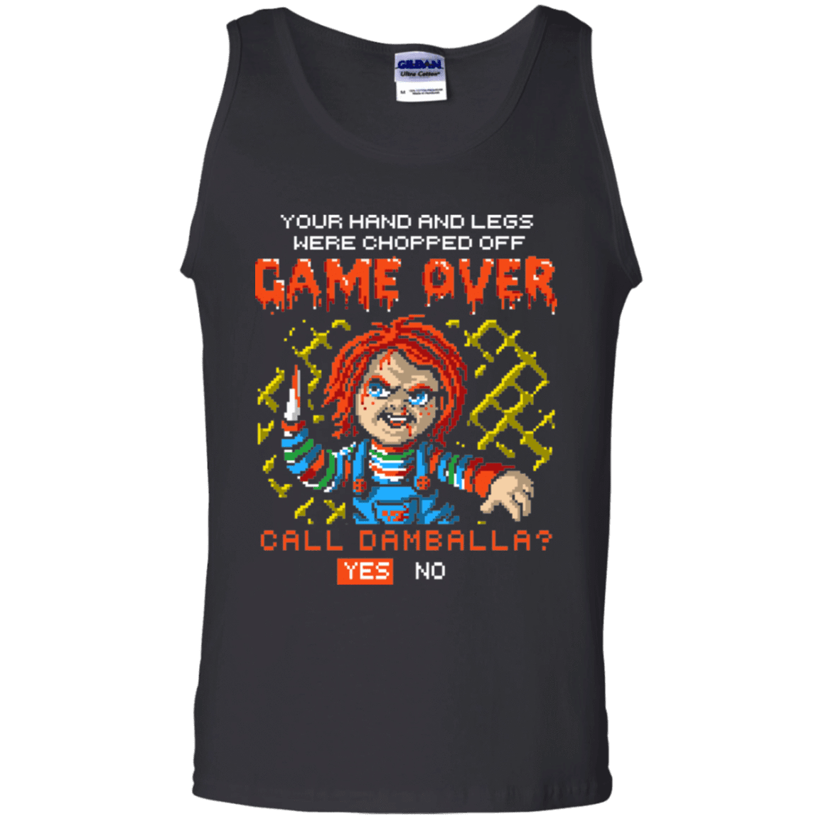 T-Shirts Black / S Game Over Men's Tank Top