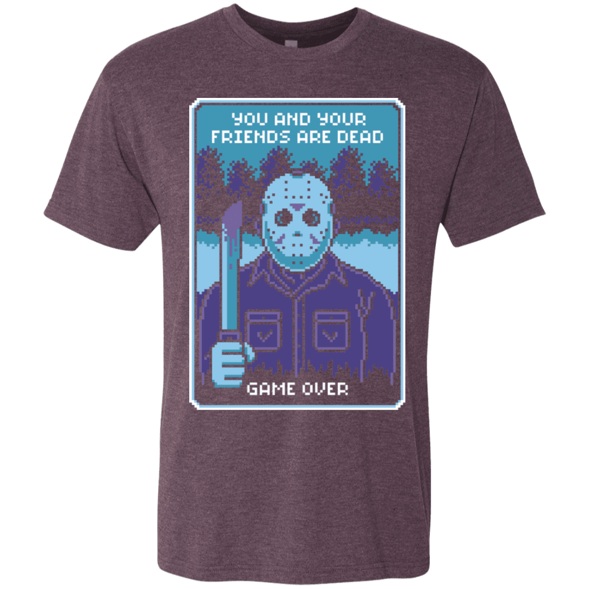 T-Shirts Vintage Purple / S Game Over Men's Triblend T-Shirt