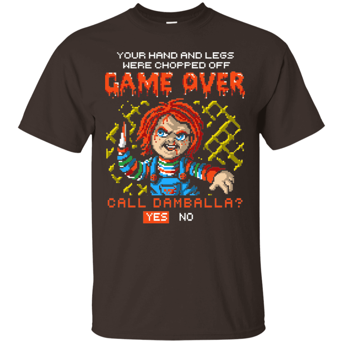 T-Shirts Dark Chocolate / S Game Over T-Shirt