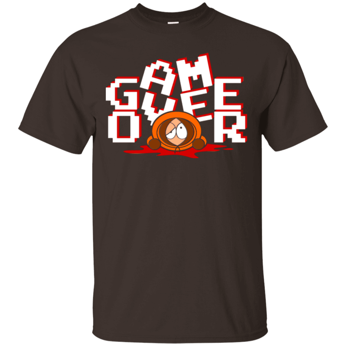 T-Shirts Dark Chocolate / Small Game over T-Shirt