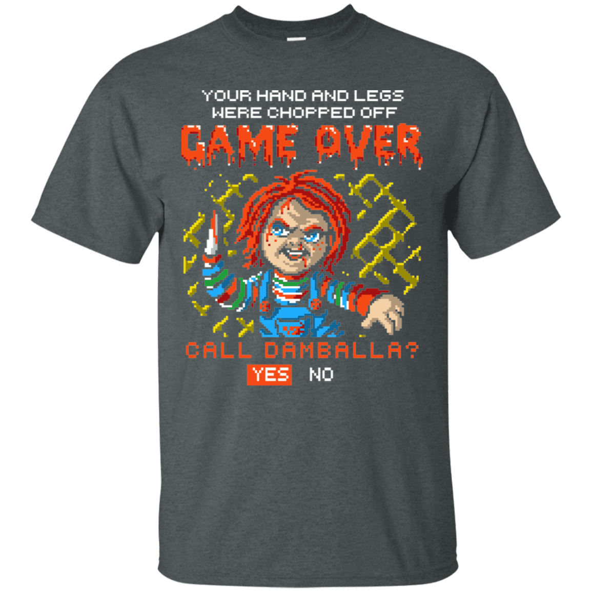 T-Shirts Dark Heather / S Game Over T-Shirt