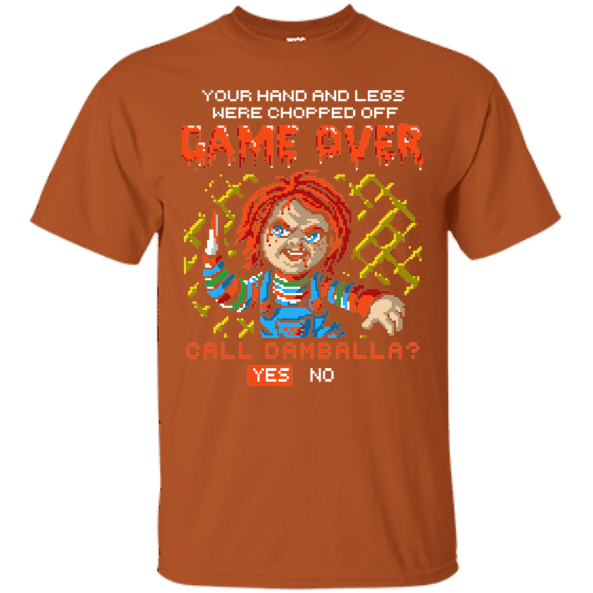 T-Shirts Texas Orange / S Game Over T-Shirt
