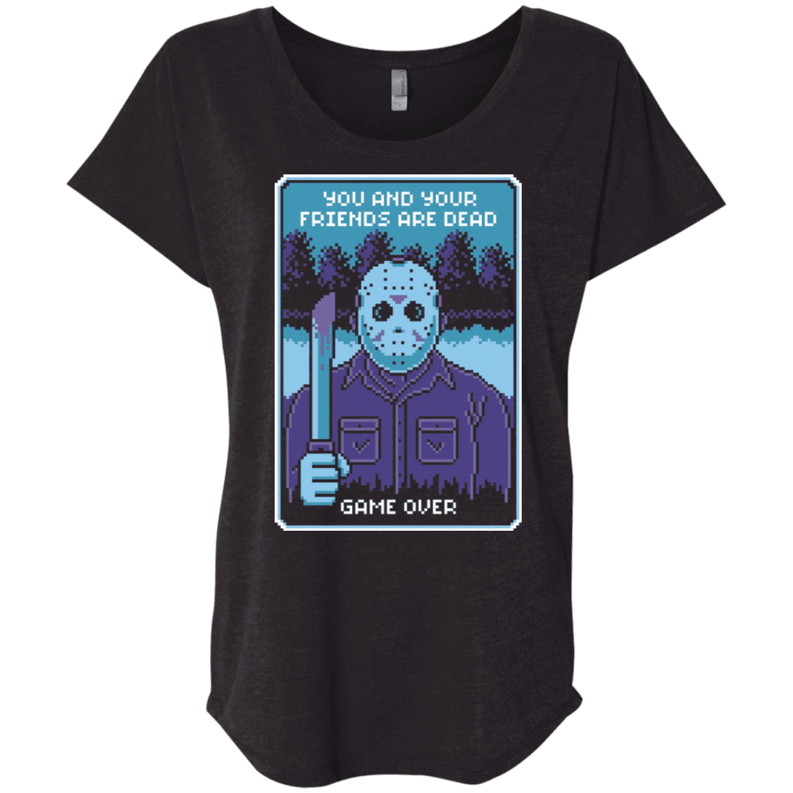 T-Shirts Vintage Black / X-Small Game Over Triblend Dolman Sleeve