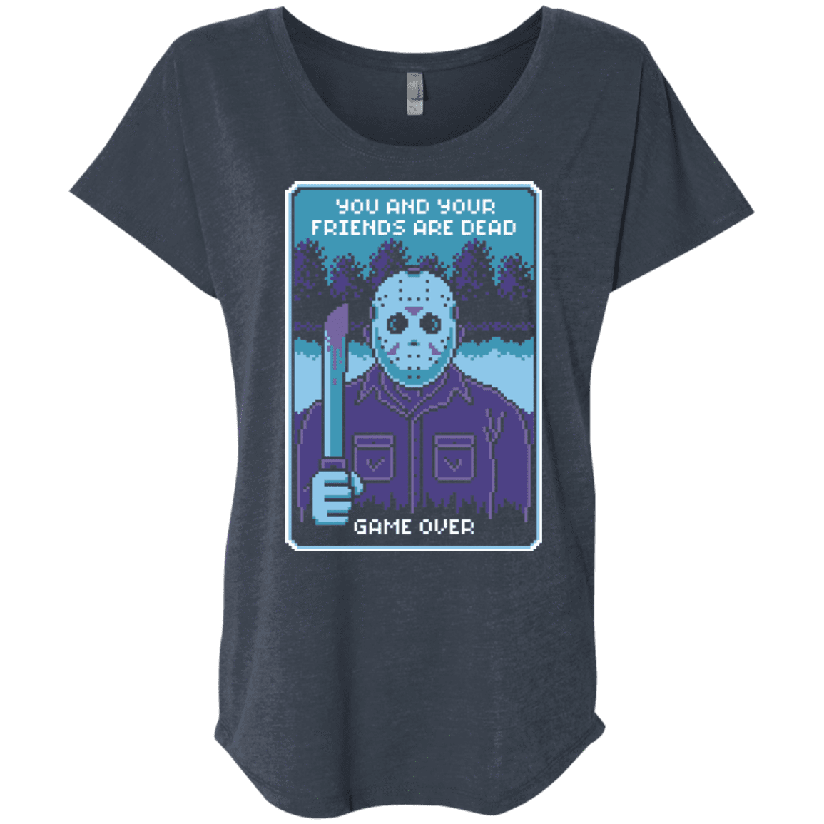 T-Shirts Vintage Navy / X-Small Game Over Triblend Dolman Sleeve