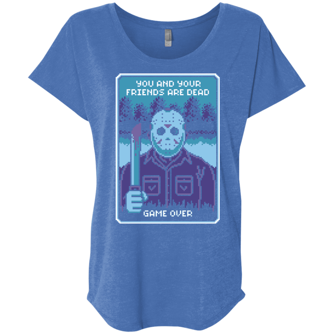 T-Shirts Vintage Royal / X-Small Game Over Triblend Dolman Sleeve