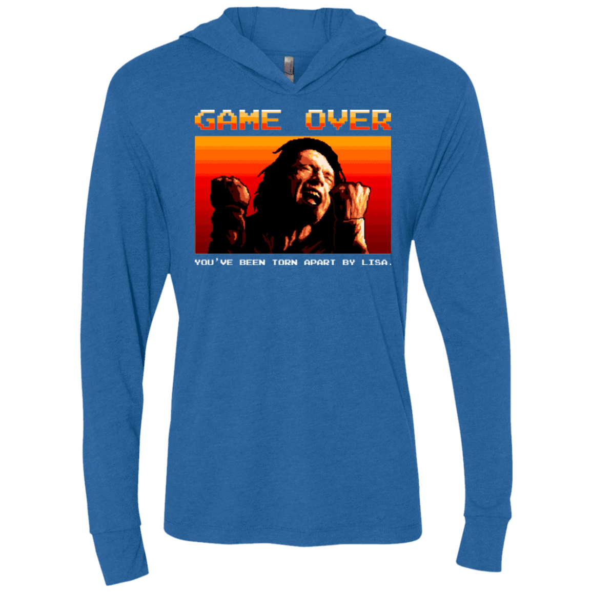 T-Shirts Vintage Royal / X-Small Game Over Triblend Long Sleeve Hoodie Tee