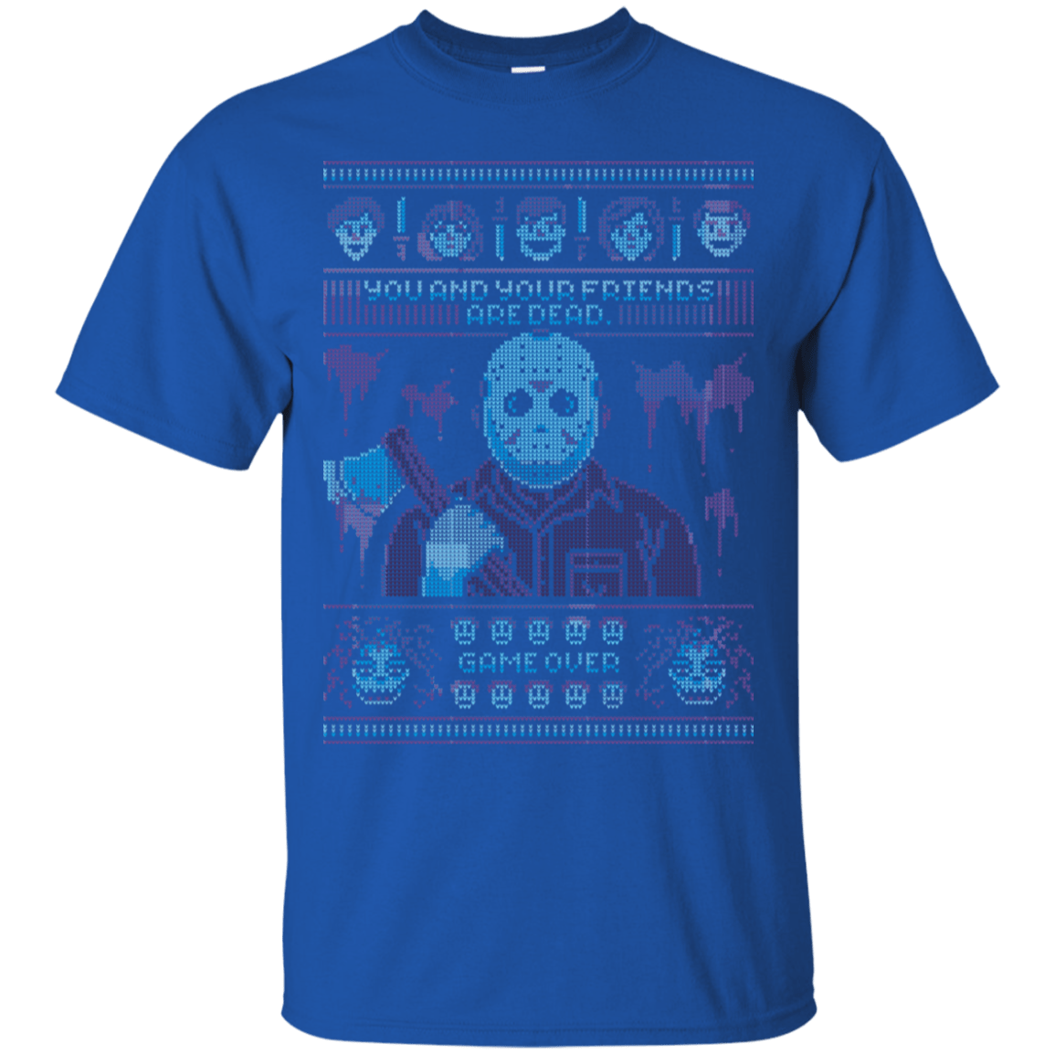 T-Shirts Royal / S Game Over Ugly Sweater T-Shirt