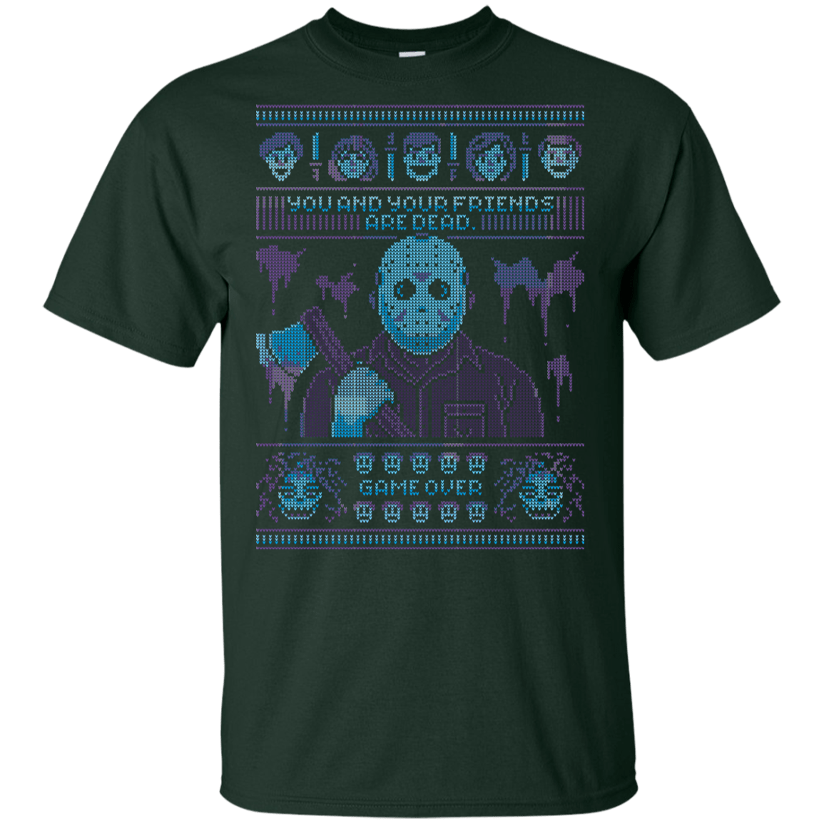 T-Shirts Forest / YXS Game Over Ugly Sweater Youth T-Shirt