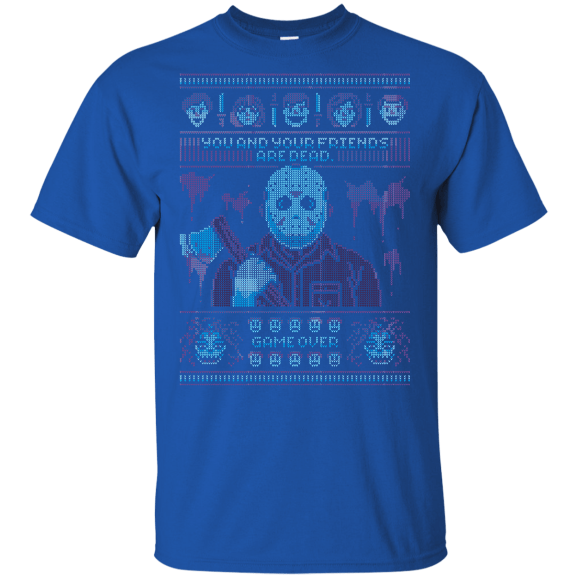 T-Shirts Royal / YXS Game Over Ugly Sweater Youth T-Shirt