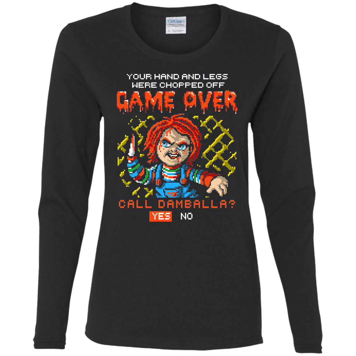 T-Shirts Black / S Game Over Women's Long Sleeve T-Shirt