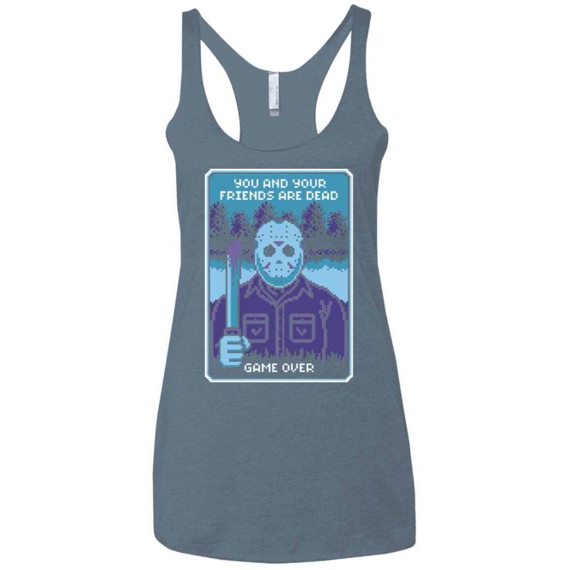 T-Shirts Indigo / X-Small Game Over Women's Triblend Racerback Tank