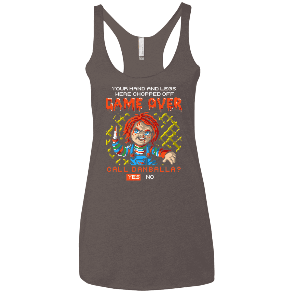 T-Shirts Macchiato / X-Small Game Over Women's Triblend Racerback Tank