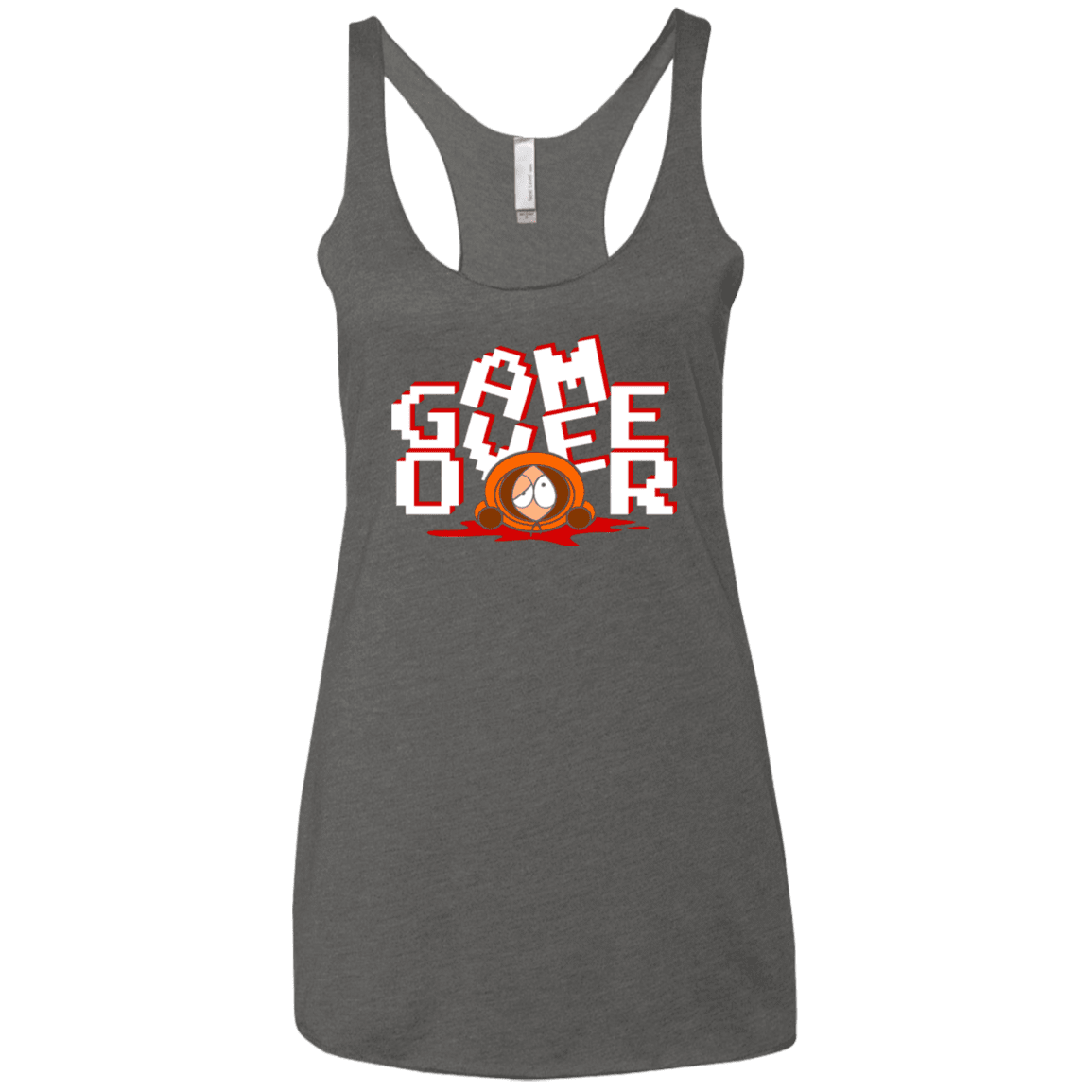 T-Shirts Premium Heather / X-Small Game over Women's Triblend Racerback Tank