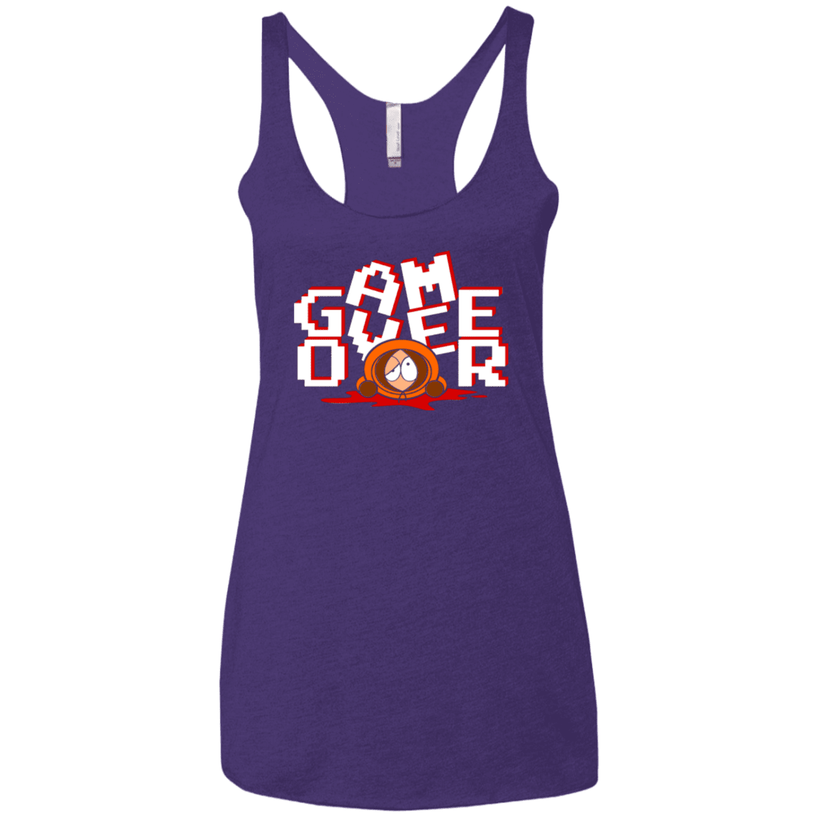 T-Shirts Purple / X-Small Game over Women's Triblend Racerback Tank
