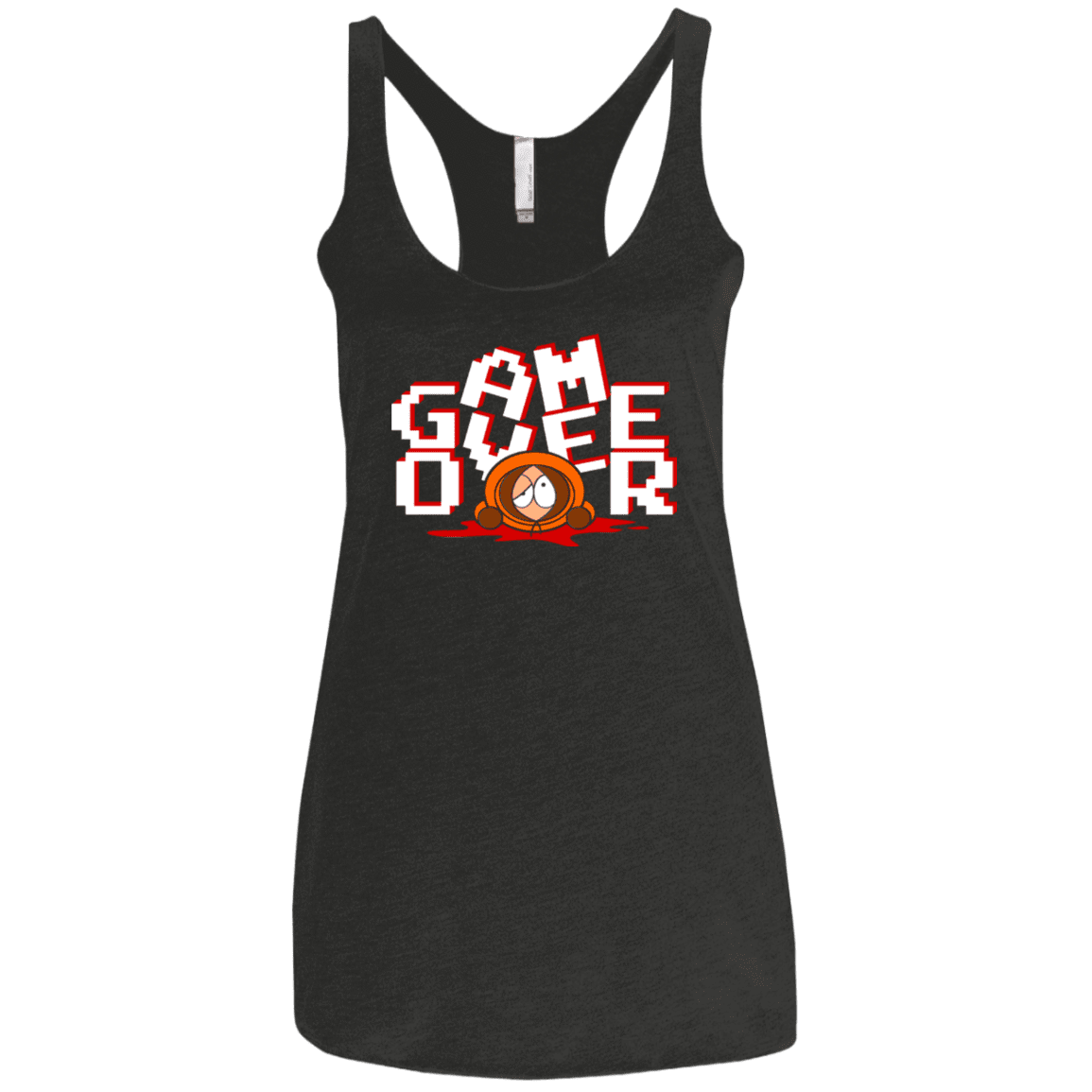 T-Shirts Vintage Black / X-Small Game over Women's Triblend Racerback Tank