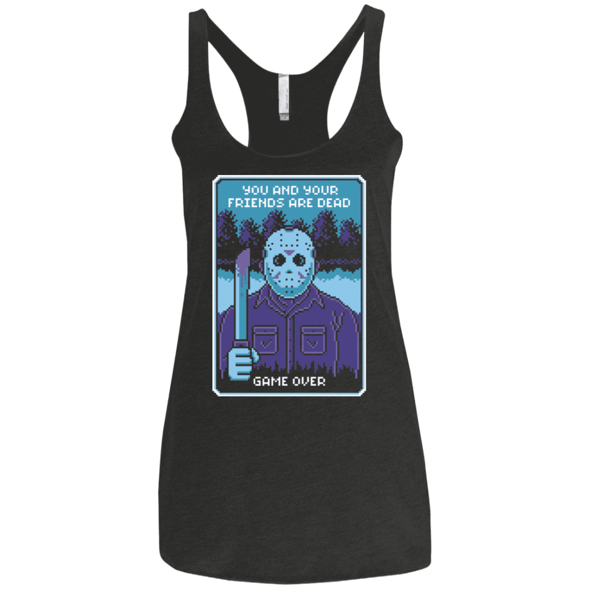 T-Shirts Vintage Black / X-Small Game Over Women's Triblend Racerback Tank