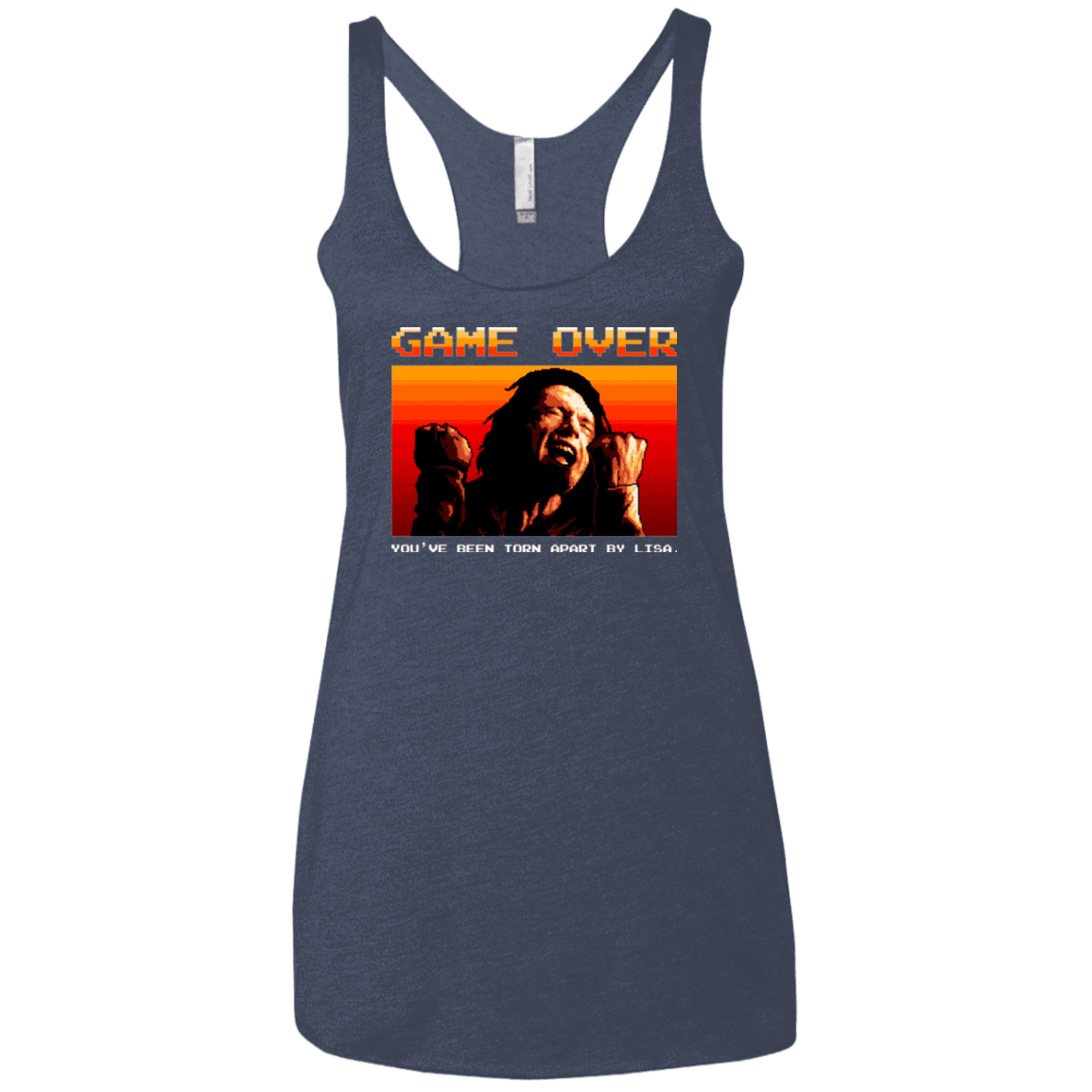 T-Shirts Vintage Navy / X-Small Game Over Women's Triblend Racerback Tank