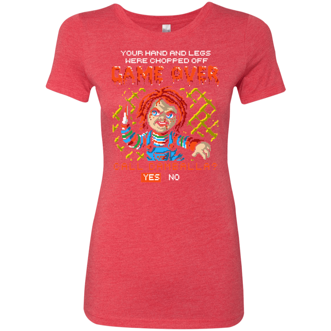 T-Shirts Vintage Red / S Game Over Women's Triblend T-Shirt