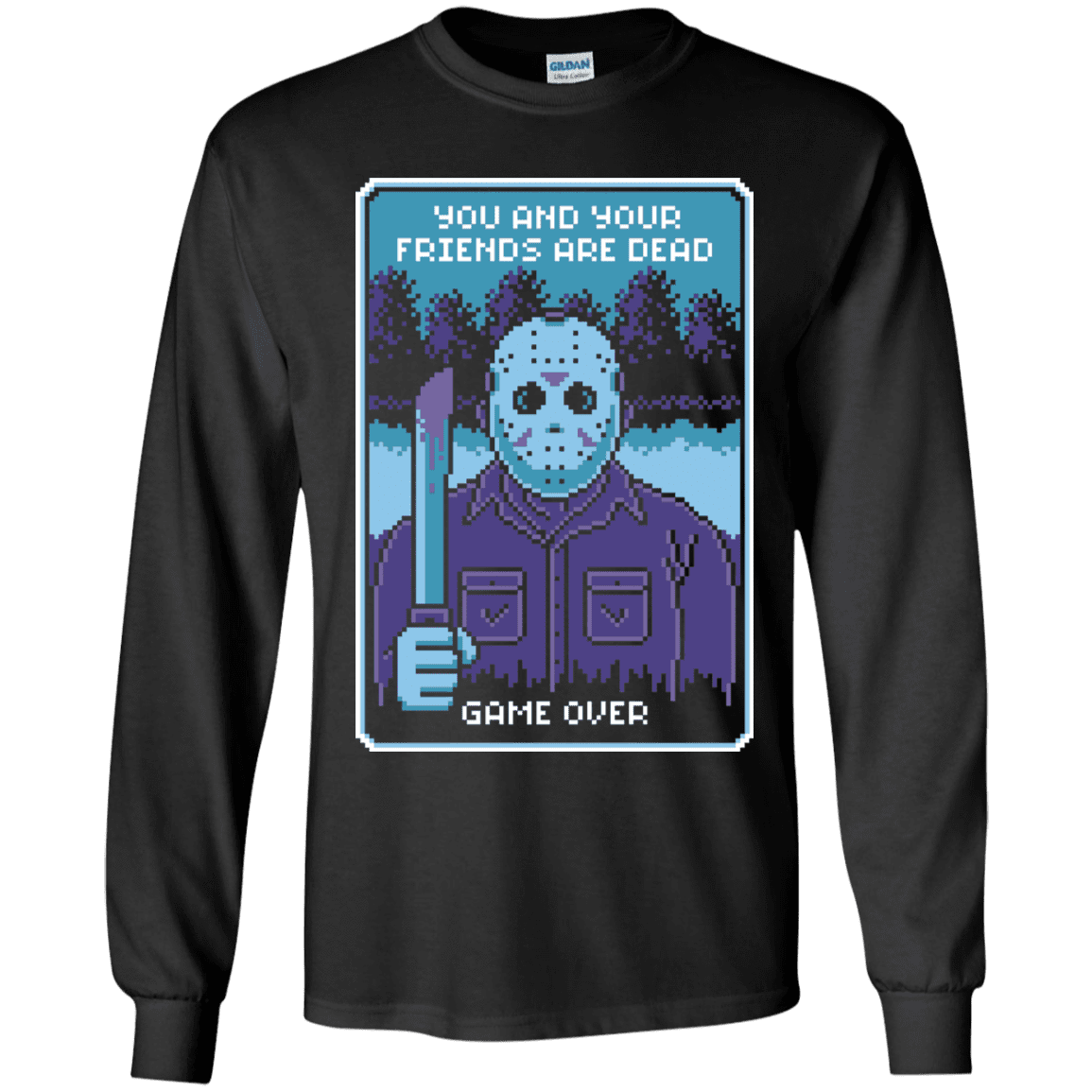 T-Shirts Black / YS Game Over Youth Long Sleeve T-Shirt