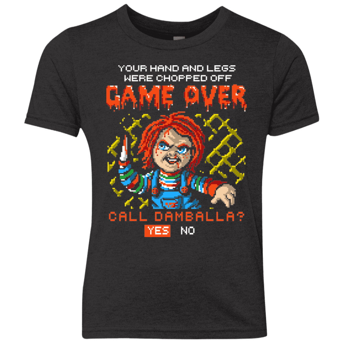T-Shirts Vintage Black / YXS Game Over Youth Triblend T-Shirt