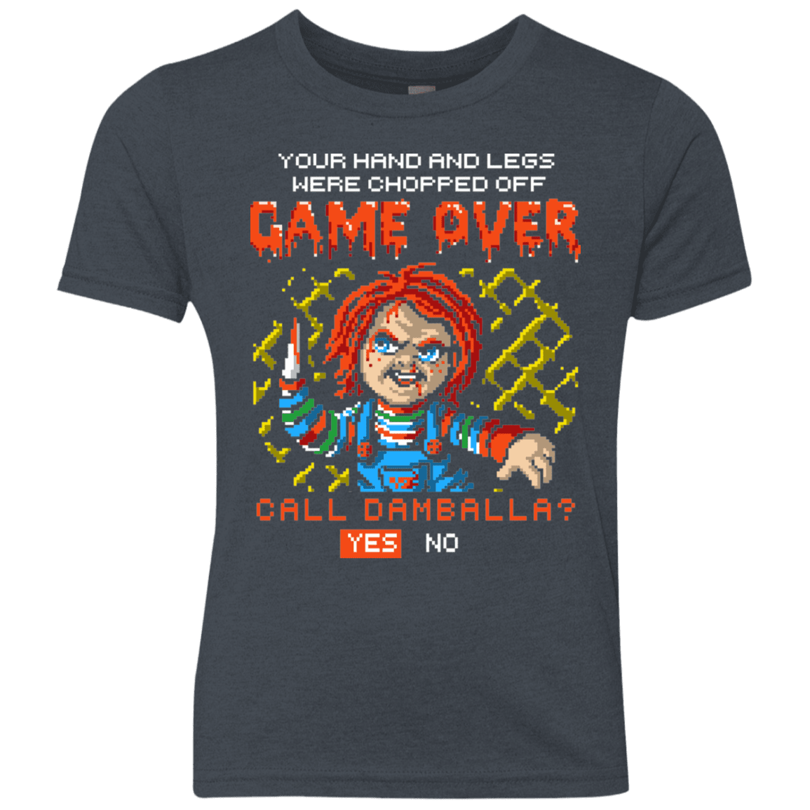 T-Shirts Vintage Navy / YXS Game Over Youth Triblend T-Shirt
